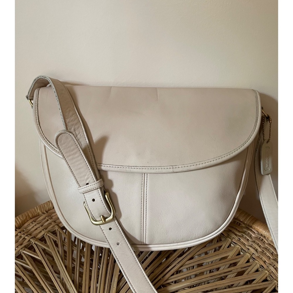 vintage Coach 4105 Paris Bag Large Made in USA leather quiet luxury chic coastal